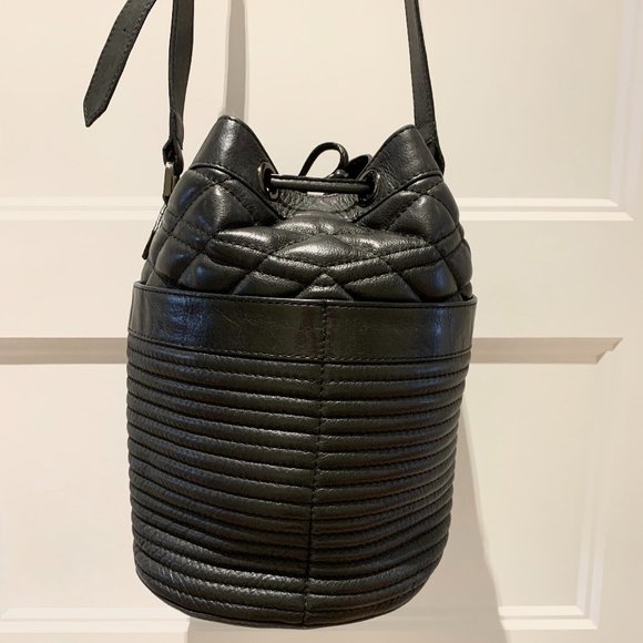 ZADIG & VOLTAIRE - Bobo Matelasse Black Bucket Bag - Picture 3 of 13